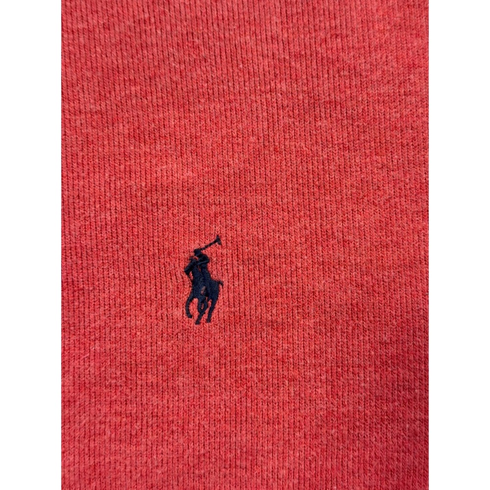 Polo Ralph Lauren Sweatshirt Mens XXL‎ Red Quarter Zip Pullover Estate Rib * - Picture 3 of 9